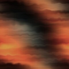 Earth strata blurry seamless pattern. Grunge ombre melange wallpaper for tie dye earthy abstract endless background. 