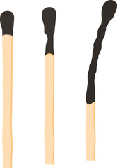Burnt Match Stick