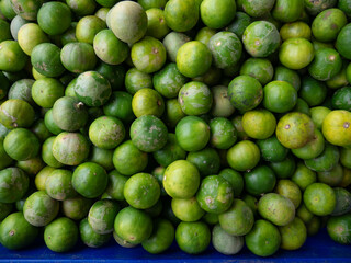 Fresh Organic Green Lime at local market.