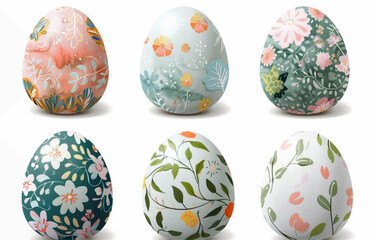 easter eggs vector illustration, easter, egg, holiday, vector, eggs, set, pattern, decoration, illustration, spring, celebration, symbol, design, flower, floral, collection, art, colorful, color, seas