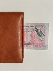 Currency notes, UAE Emirates currency 100Aed, Dirhams, Closeup of UAE Hundred dirhams currency notes, paper money 100 Aed dirhams. Dirhams banknotes, UAE Emirati Paper currencies notes 100 dirham