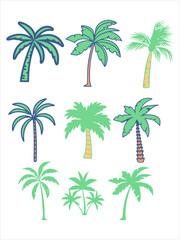 Sumer Beach Icon Set Element