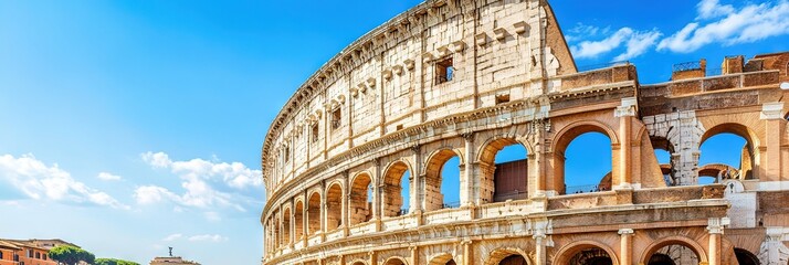 Colosseum in the ancient city of Rome,