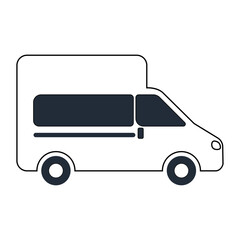 Van icon truck icon vector illustration