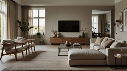 Serene Living Room Design