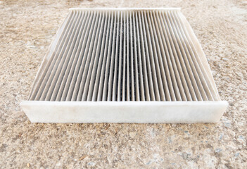 Dirty Used Car Air Filter Needing Replacement.