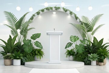 Clean Environment Podium Sustainable Event Stage Design
