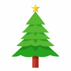 christmas tree vector illustration