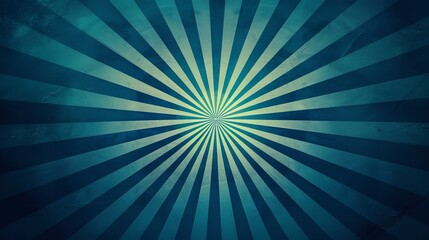 Blue sunburst pattern shape. Sunburst background. Radial rays. Summer social banner. Vector Illustration, Ai Generative.