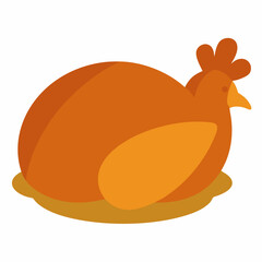 vector illustration of a chicken
