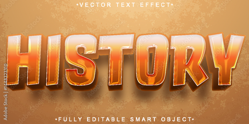 Aufkleber oldest history vector fully editable smart object text effect