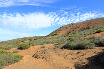 landscape around El Sabinar, El Hierro, Canary Islands, Spain