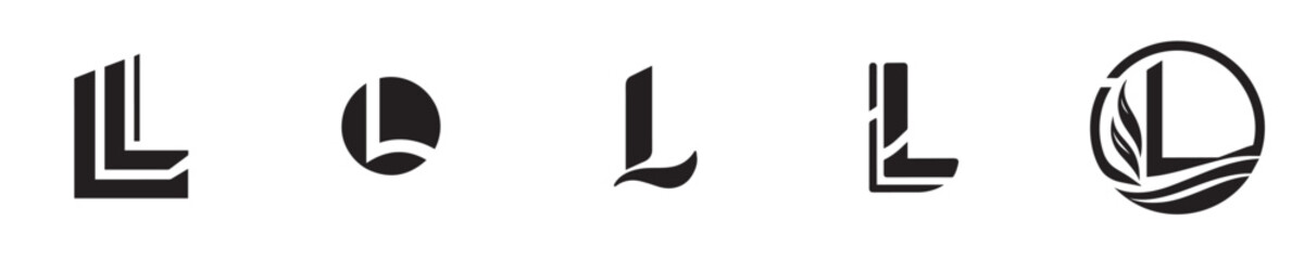 letter L logo vector