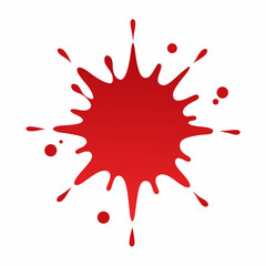 red paint splash