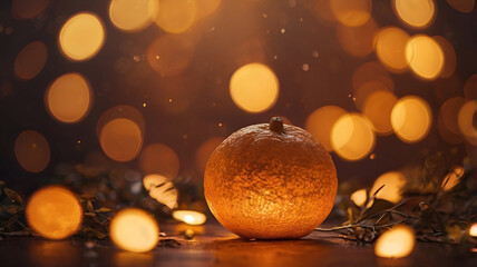 Fototapeta premium golden christmas balls