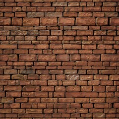 Obraz premium Red Brick Wall Texture Background Close Up Construction Material Design