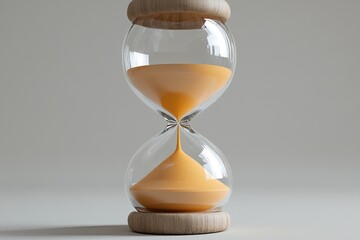 Hourglass, time passing