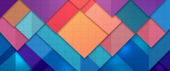 Abstract overlapping grid pattern, representing strategic layers, lines, organization