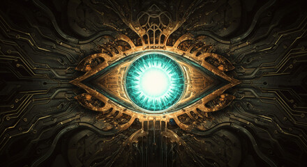 Steampunk Mechanical Eye with Artificial Intelligence Vision