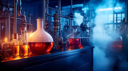 Industrial laboratory scene