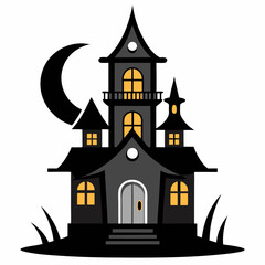 haunted house vector illustration