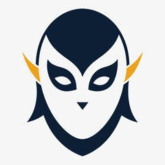 vector illustration of a cartoon face