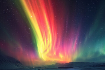 Mesmerizing Northern Lights display vibrant hues and whirls, captivating beholders with their resplendent allure and ability to inspire wonder and enlightenment  
