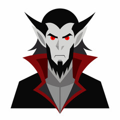 portrait of a black and white mask