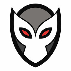 black and white mask