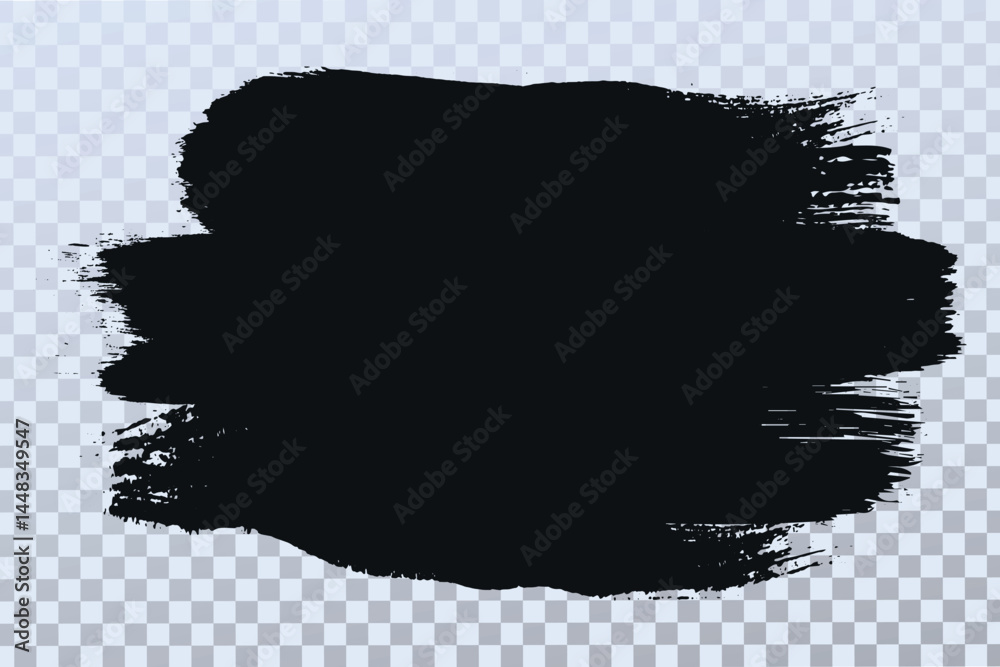 Poster grunge paint circles and strokes vector element. brush smear stain texture.