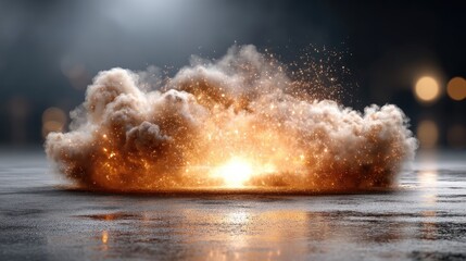 Flames and smoke fill a dark space, creating an intense, abstract background perfect for digital marketing and web design