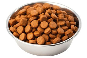 Isolated Bowl of Orange Dog Food