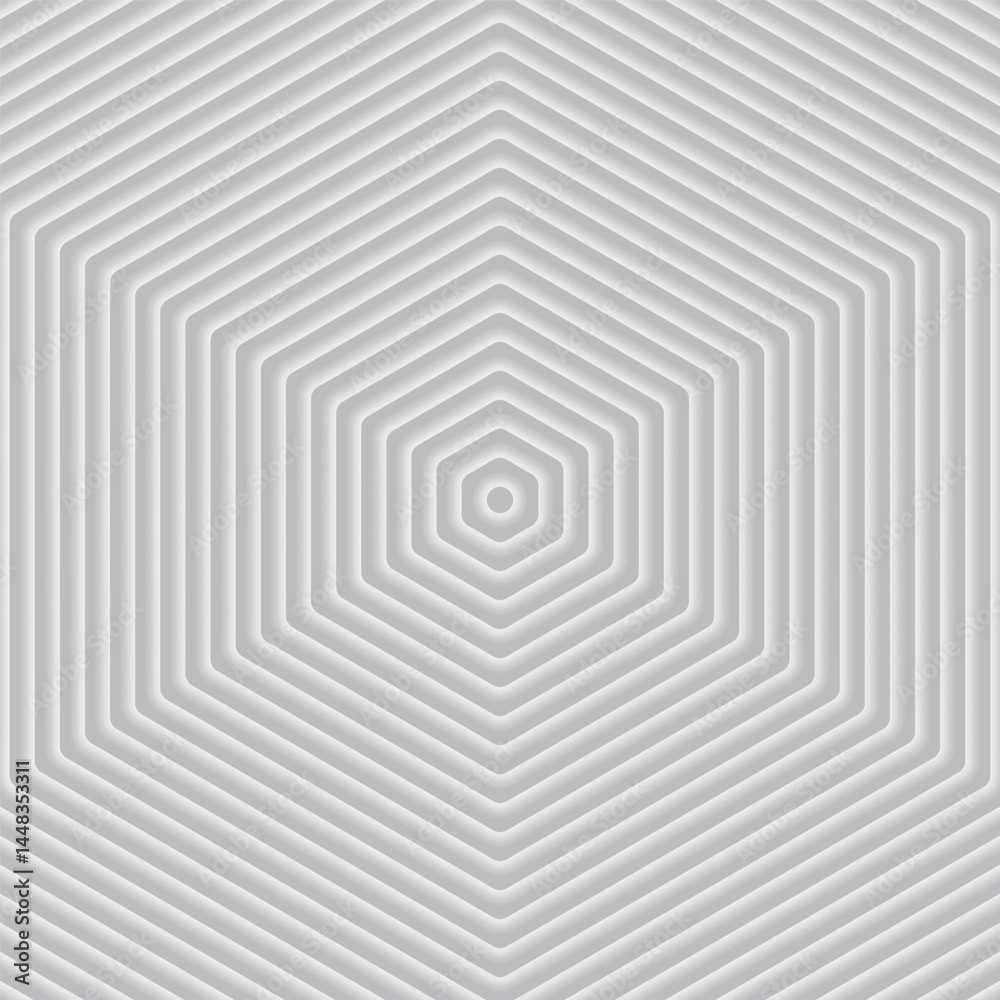 Poster Grey and White Abstract background. Abstract bright white background with hexagon