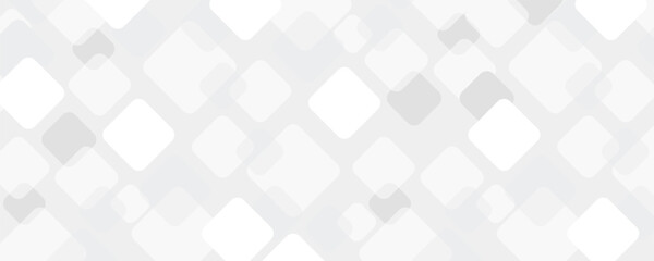 3D white geometric abstract background overlap layer on bright space with rounded rhomb effect decoration