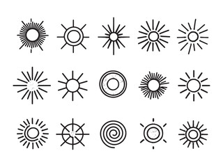 Abstract Solar Radiation Lines and Energy Flow Representation