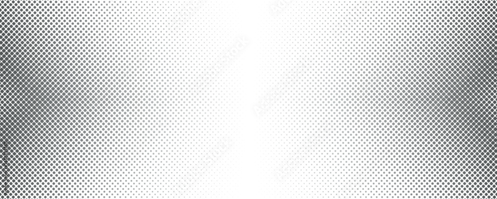 Poster black and white dotted halftone background. halftone effect vector background