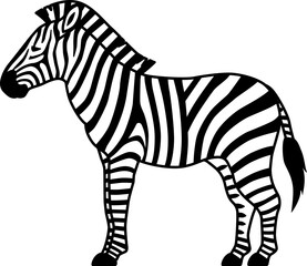 Fototapeta premium シマウマのアイコン