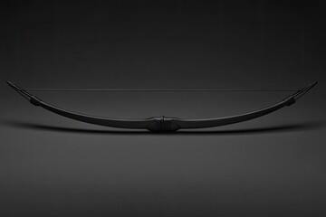 Black Bow on Dark Background