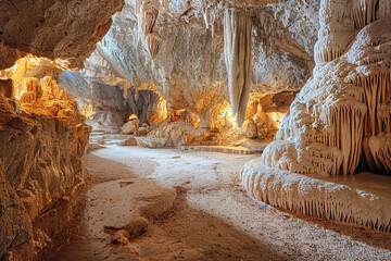The tranquil cave offers a secluded haven with its timeless rock structures, calm subterranean ambiance, and capacity to offer solace away from the hustle and bustle of the external environment    