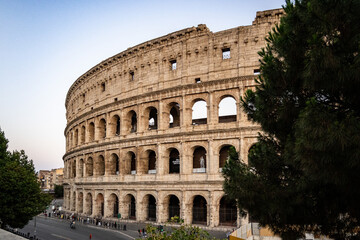 View of the Colosseum in Rome