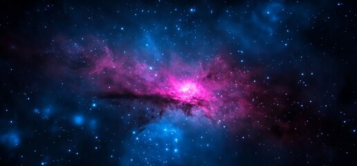 Cosmic canvas: A nebula's vibrant dance of light and color in deep space