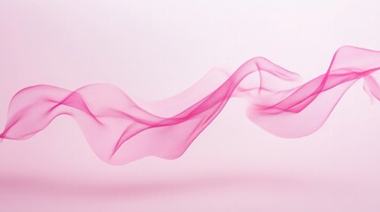 Delicate pink flowing fabric abstract design.