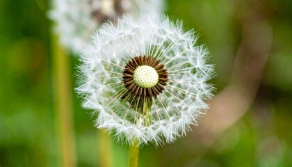 Fototapeta premium Delicate Structure of a Dandelion Puff