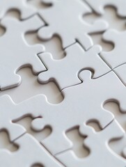 A jigsaw puzzle with pieces missing. Concept of challenge and accomplishment as one tries to put the pieces together