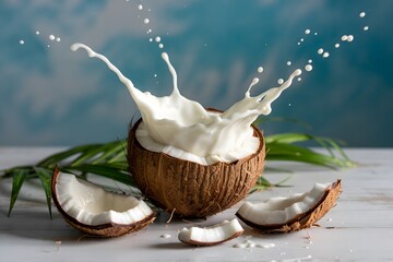 coconut milk splash