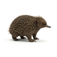 Obraz premium Echidna Close Up Profile View 3d Render
