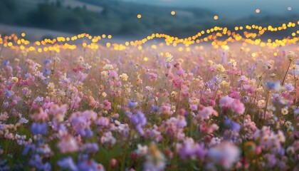 Naklejka premium The beautiful flower background field of pink flowers in spring