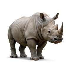 Obraz premium Powerful Rhino Standing Wildlife Photography