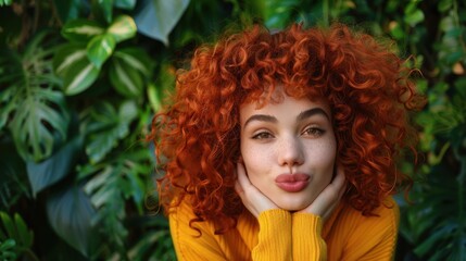 The Redheaded Woman Posing