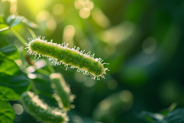 Fototapeta premium The microscopic organisms known as probiotics bacteria, specifically escherichia coli, play a crucial role in digestion and are extensively studied in the fields of biology and science for their poten